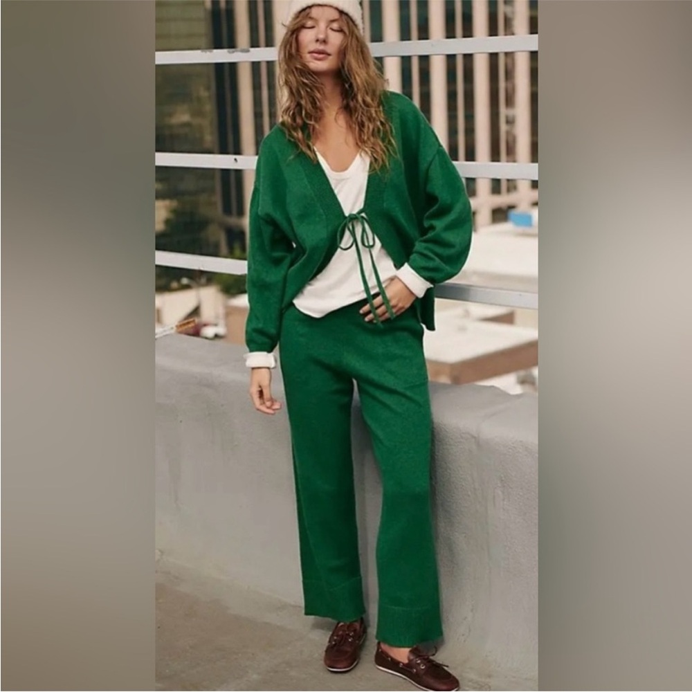 NWOT FREE PEOPLE Solar Cardigan & Pants Set